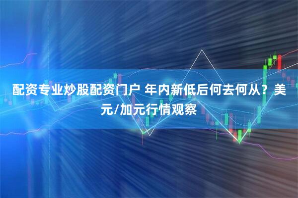 配资专业炒股配资门户 年内新低后何去何从？美元/加元行情观察