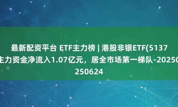 最新配资平台 ETF主力榜 | 港股非银ETF(513750)主力资金净流入1.07亿元，居全市场第一梯队-20250624